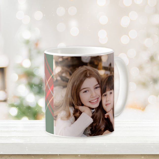 Foto für Karierte Weihnachtsfamilie Kaffeetasse (Von Creator hochgeladen)