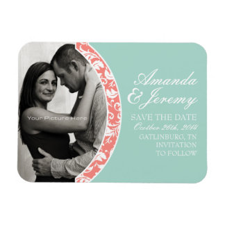 Foto für Korallen- und MinzDamaskus-Hochzeit speic Magnet