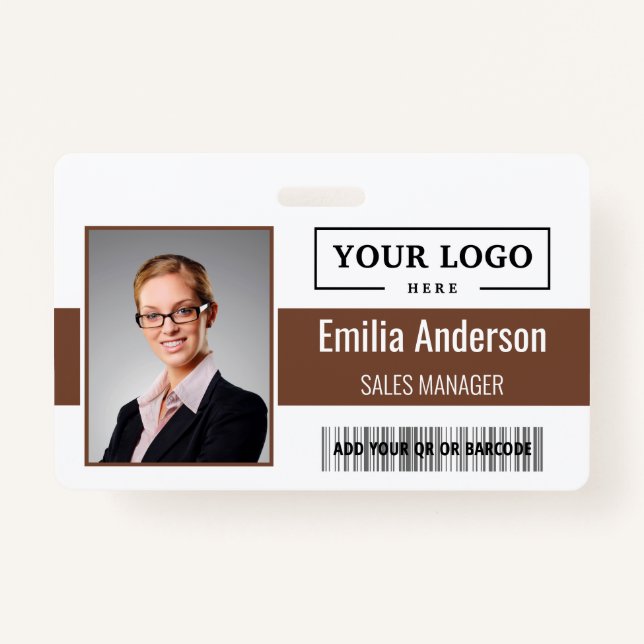 Foto für kundenspezifische Firmenlogos für Mitarbe Ausweis (Vorderseite)