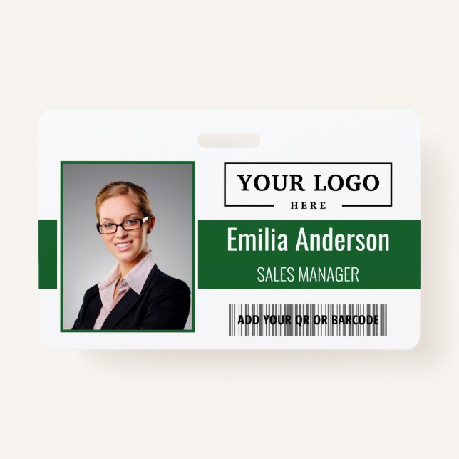 Foto für kundenspezifische Firmenlogos für Mitarbe Ausweis (Vorderseite)