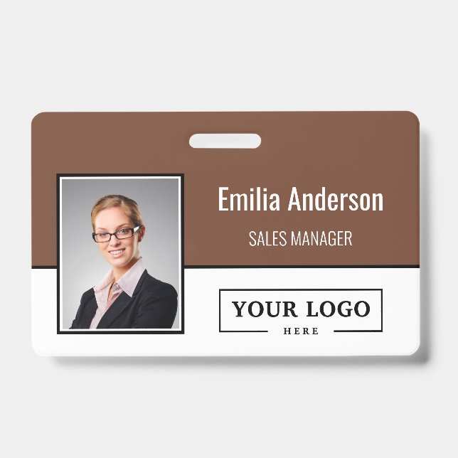 Foto für kundenspezifische Firmenlogos für Mitarbe Ausweis (Vorderseite)