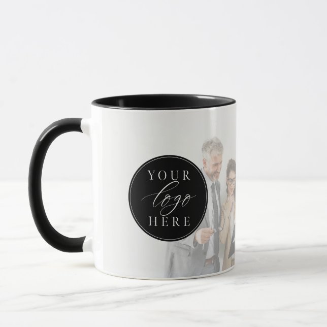 Foto für kundenspezifische Firmenlogos Tasse (Links)