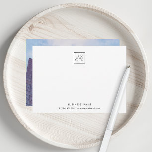 Foto für kundenspezifische Logos Firmenname Minima Mitteilungskarte