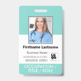 Foto für kundenspezifische Mitarbeiter, Barcode-Lo Ausweis