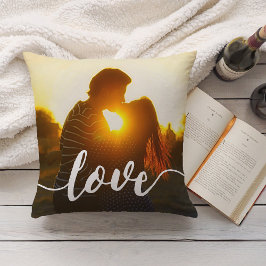 Foto für Liebe-Skriptüberlagerung Kissen