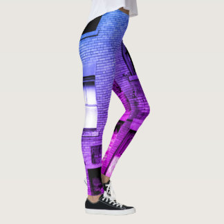 Foto für mehrfarbiges Gebäude Leggings