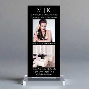 Foto für Minimalistische Monogramme oder Logokombi Werbekarte