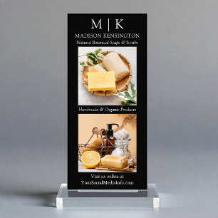 Foto für Minimalistische Monogramme oder Logokombi Werbekarte