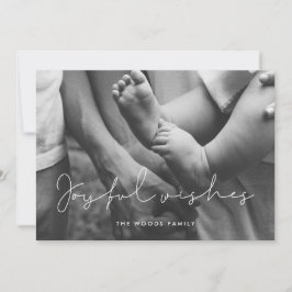 Foto für Minimalistische Wünsche Feiertagskarte