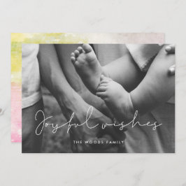 Foto für Minimalistische Wünsche Feiertagskarte