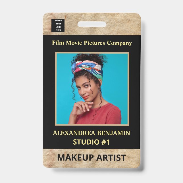 Foto für Mitarbeiter von Unternehmen Ausweis (Vorderseite)