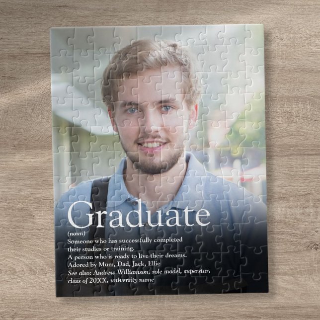 Foto für moderne Abschlüsse - Definition  Puzzle (Modern Graduation Photo Definition Jigsaw Puzzle)