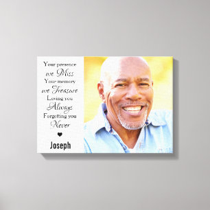 Foto für moderne Marmorerinnerung Keepake Memorial Leinwanddruck