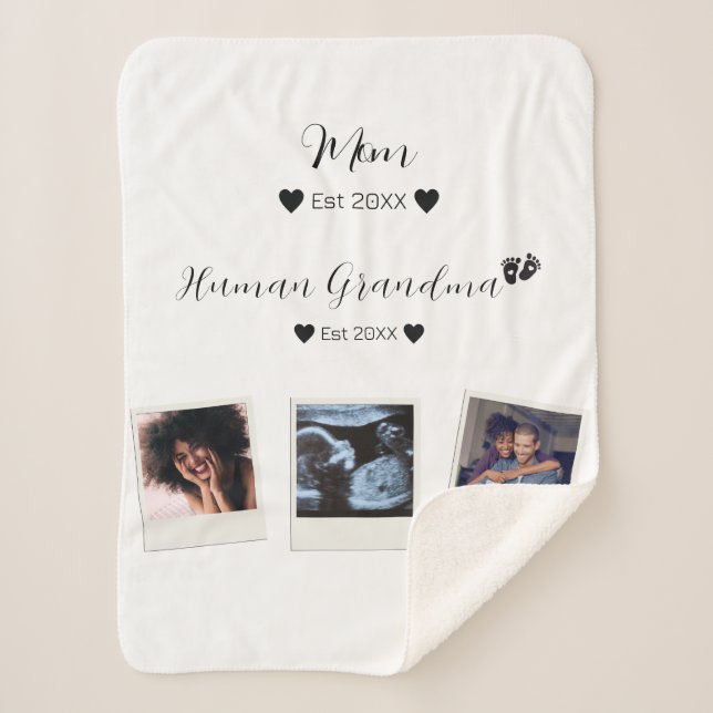 Foto für niedliche benutzerdefinierte Familie Sherpadecke (Vorderseite)