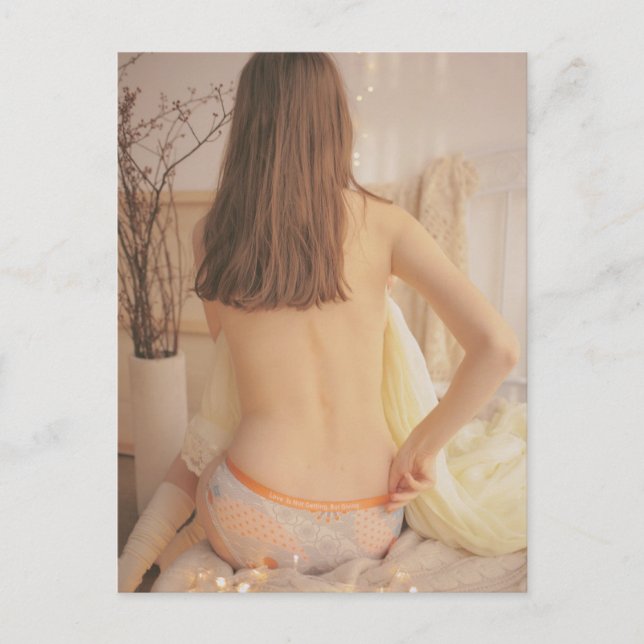 Foto für niedliche Unterwäsche Postkarte (Vorderseite)