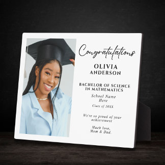 Foto für personalisierte Abschluss-Geschenke für b Fotoplatte