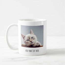 Foto für personalisierte Begleiter und Text Kaffeetasse