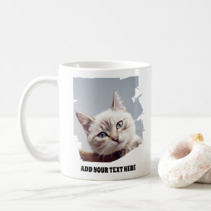 Foto für personalisierte Begleiter und Text Kaffeetasse