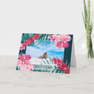 Foto für personalisierte exotische Blume Karte