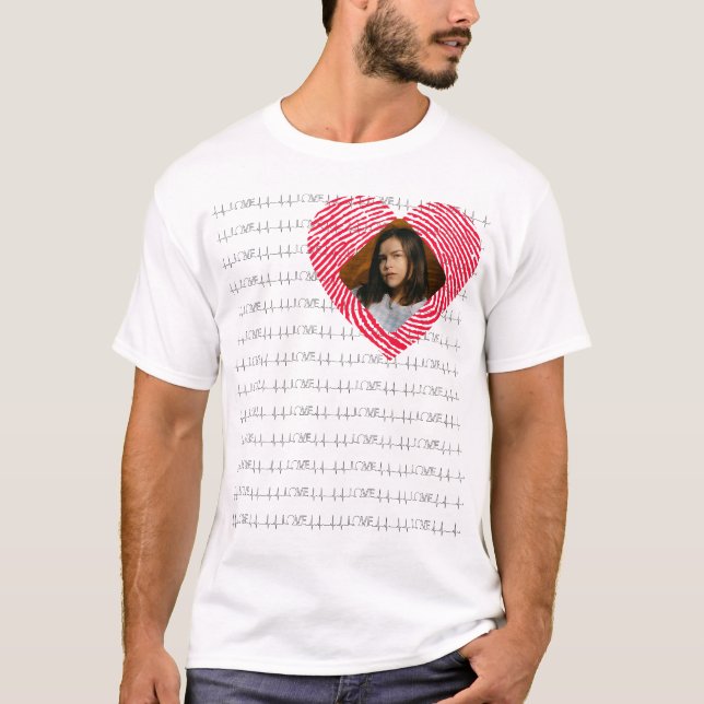 Foto für personalisierte LIEBE T-Shirt (Vorderseite)