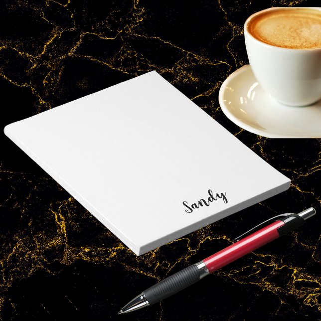 Foto für Personalisierte Namensvorwahl für kleine  Notizblock (Custom Personalized Name Quote Photo Artwork Small Notepad)