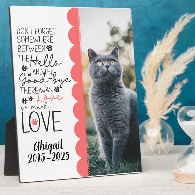 Foto für vererbte Haustiere Fotoplatte (Photo Pet Memorial Plaque)