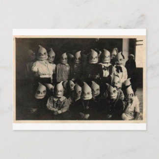 Foto für Vintage Halloween-Kostüme in Irland Postkarte