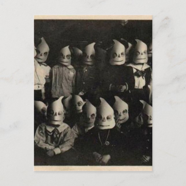 Foto für Vintage Halloween-Kostüme in Irland Postkarte (Vorderseite)