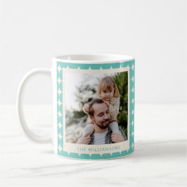 Foto für Vintage Minze Aquamarine grüne geometrisc Kaffeetasse