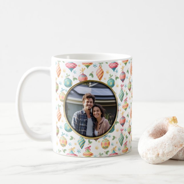 Foto für Vintage Ornamente Kaffeetasse (Mit Donut)