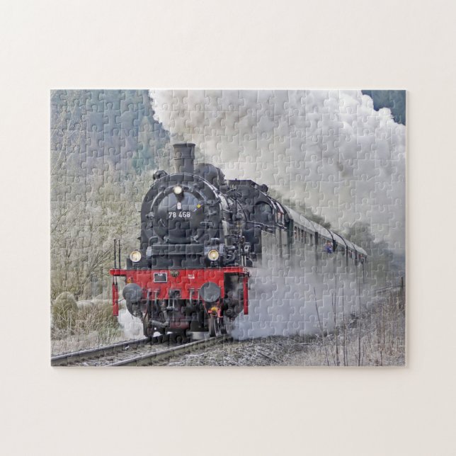 Foto für Vintage Zugdampflokomotive Puzzle (Horizontal)