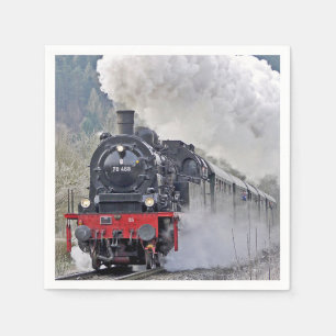 Foto für Vintage Zugdampflokomotive Serviette