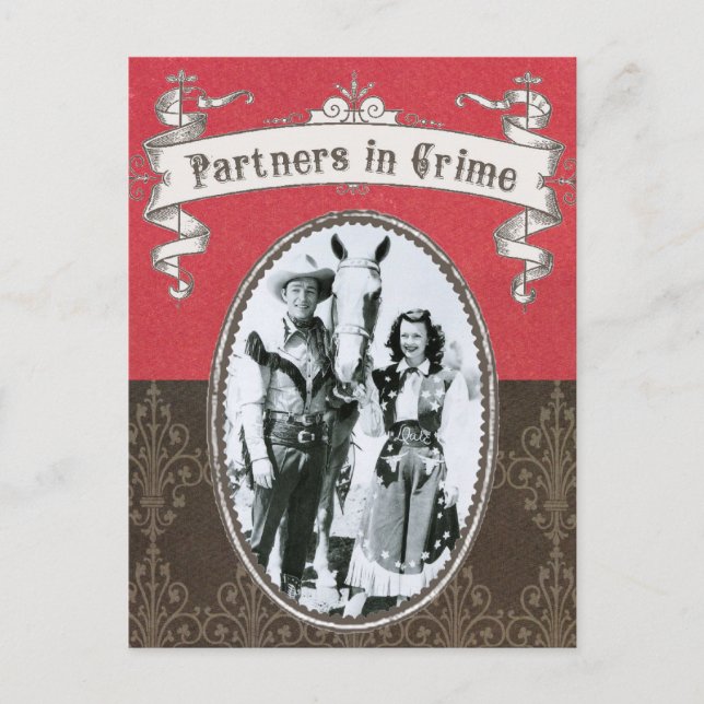 Foto für Vintagen Western Postkarte (Vorderseite)