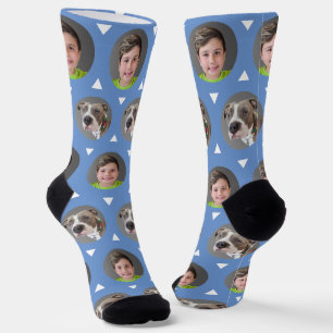 Foto für zwei Fotos Kind oder Haustier Socken