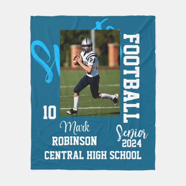 Foto Fußball Fleecedecke (Vorderseite)