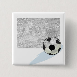 Foto-Fußball-Knopf Button