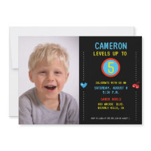 Foto Gamer Pixel Arcade Level bis 5. Geburtstag