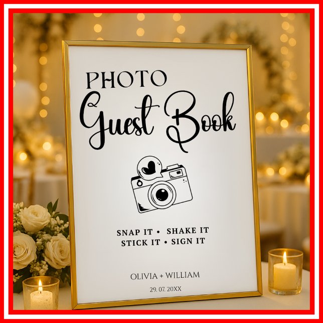 Foto Gästebuch Elegantes Hochzeitsszeichen (Von Creator hochgeladen)