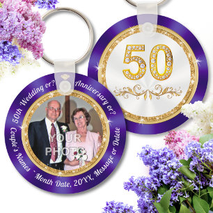 FOTO, Gastgeschenk für das 50. Hochzeitstag, Schlüsselanhänger