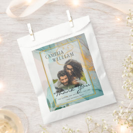 FOTO GASTGESCHENK HOCHZEIT BAGS Sea Glass Aquamari Geschenktütchen