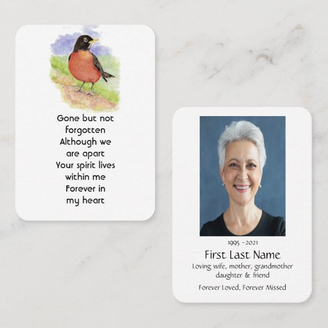 Foto Gebet Wasserfarben  Rodelbahn Visitenkarte (Vorne/Hinten)