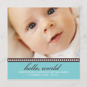 Foto-Geburts-Mitteilung Ankündigung