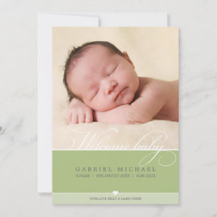 FOTO-GEBURTS-MITTEILUNG:: reizende Art 3 Ankündigung