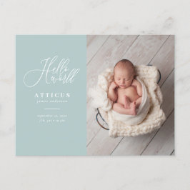 Foto-Geburtsankündigung Ankündigungspostkarte