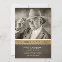 Foto Geburtstag Einladungen 90. Party Bild