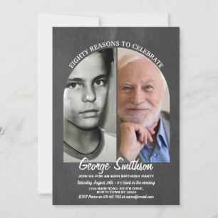 Foto Geburtstag Vintag Style Skihütte 2 Bilder Män Einladung