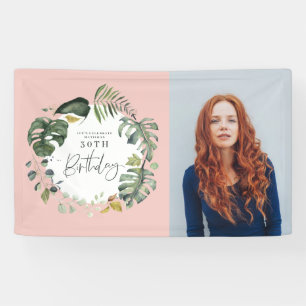 Foto-Geburtstags-Party des Watercolorlaubs 30. Banner