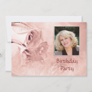 Foto Geburtstagsfeier Einladung zu Rose