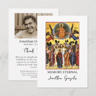 Foto-Gedenk-Orthodoxe christliche Ikone Dankeskarte