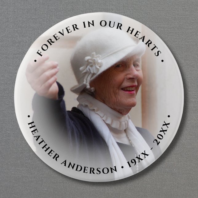 Foto-Gedenk-Tribut Button (Photo Memorial Button)